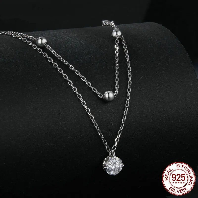 Sara's Multilayer Moissanite Necklace