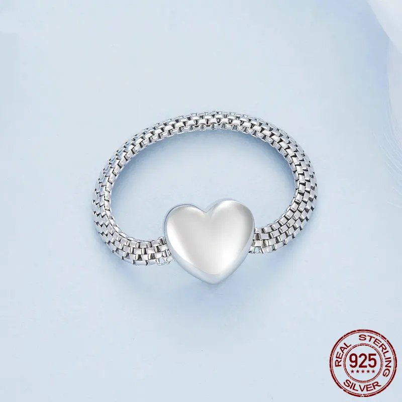 Heart Chain Ring