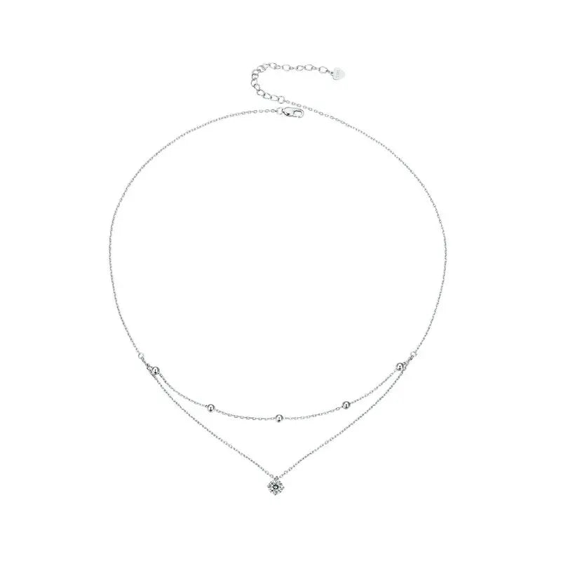 Sara's Multilayer Moissanite Necklace