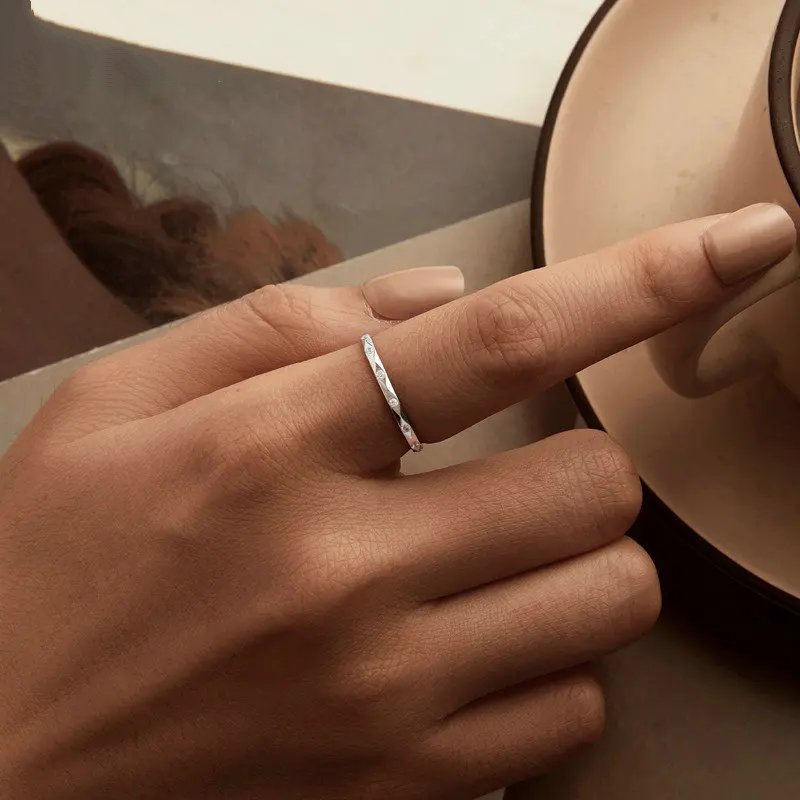 Band Rings for Women, Simple Fashion Band Rings