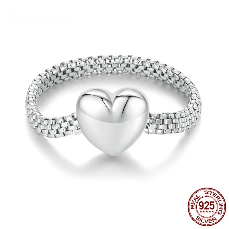 Heart Chain Ring