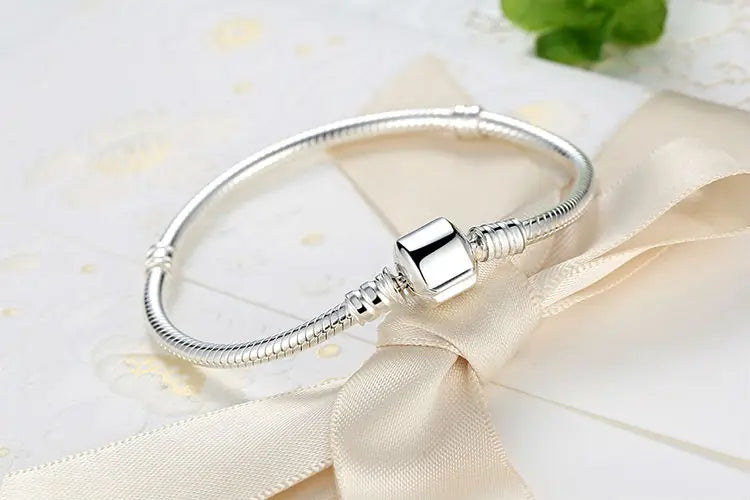 Silver Snake Chain Bangle & Bracelet for Women