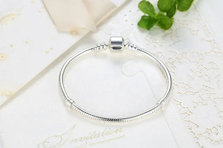 Silver Snake Chain Bangle & Bracelet for Women