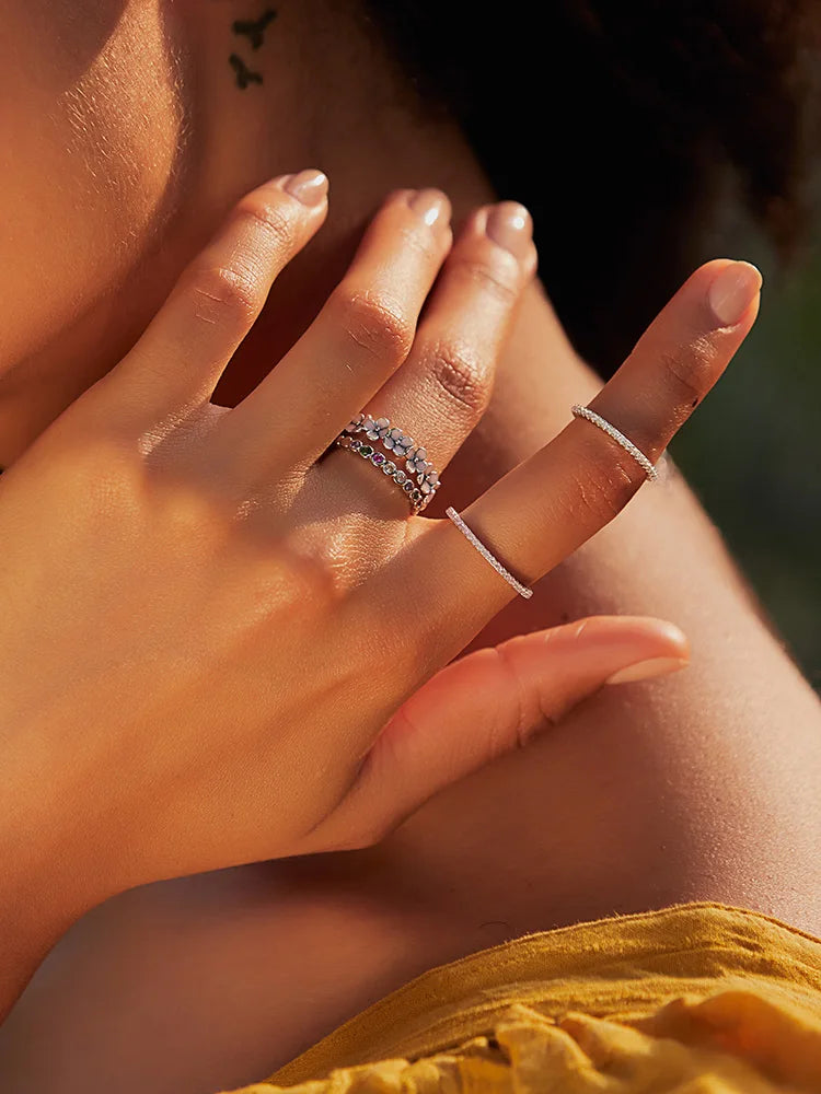 Pink Wreath Finger Ring