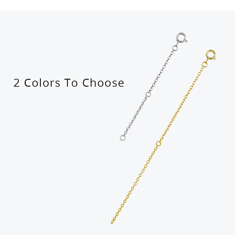 14K Gold Plated 925 Sterling Silver Extended Chains