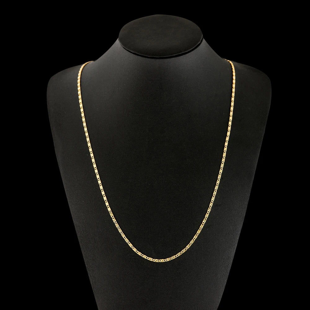 Aurora 925 Sterling Silver Necklace with Gold Chain