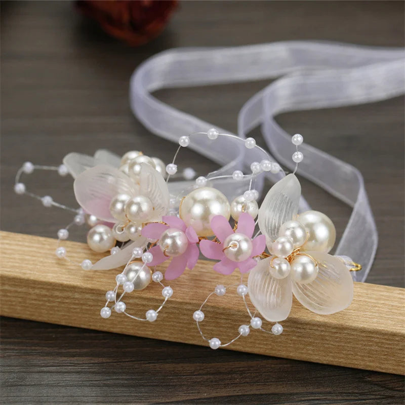 Pearl Headpiece Flower Wreath