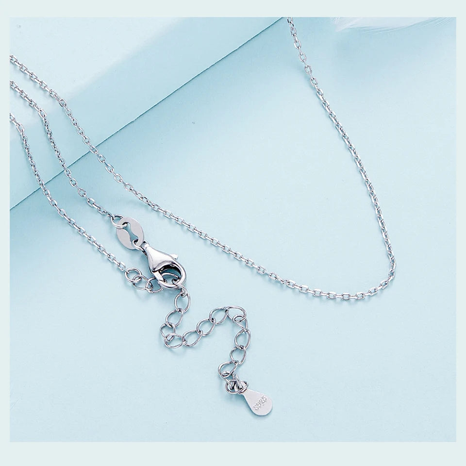 Adjustable Silver Necklace with Lobster Clasp