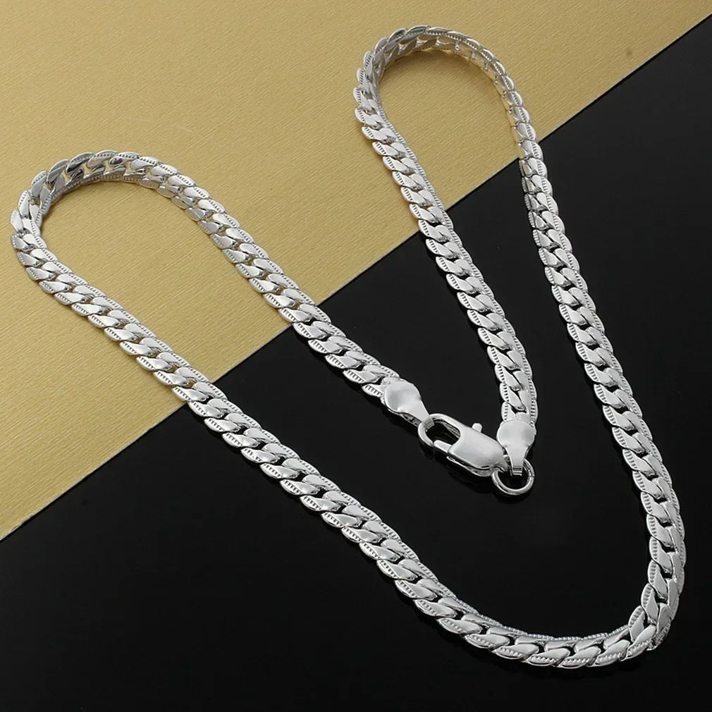 6mm Fish Scale Necklace for Women and Men