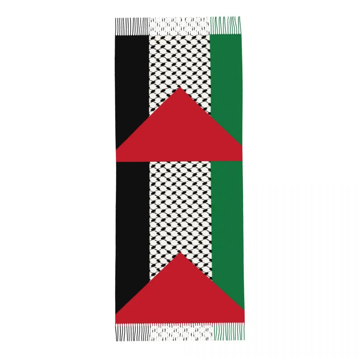 Women's Winter Long Soft Palestine Flag Scarves Shawls Palestinian Keffiyeh Style