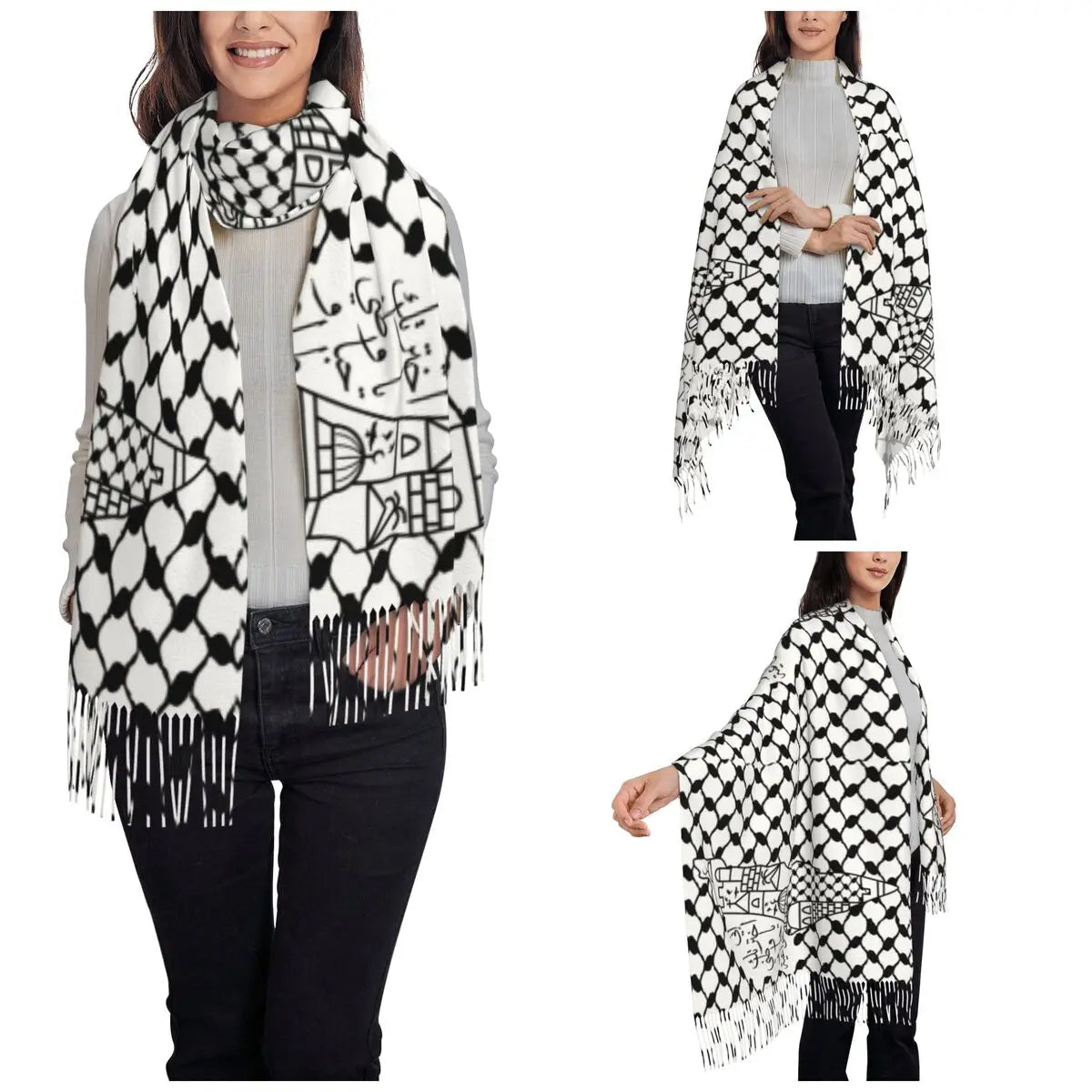 Palestine keffiyeh scarf