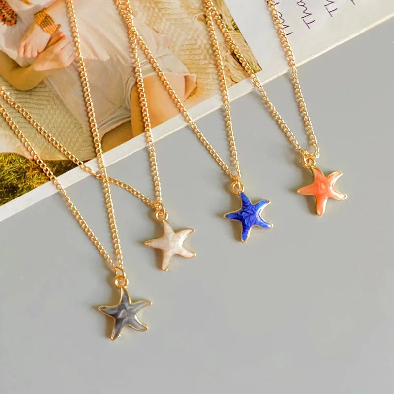 Summer Vacation Starfish Necklace