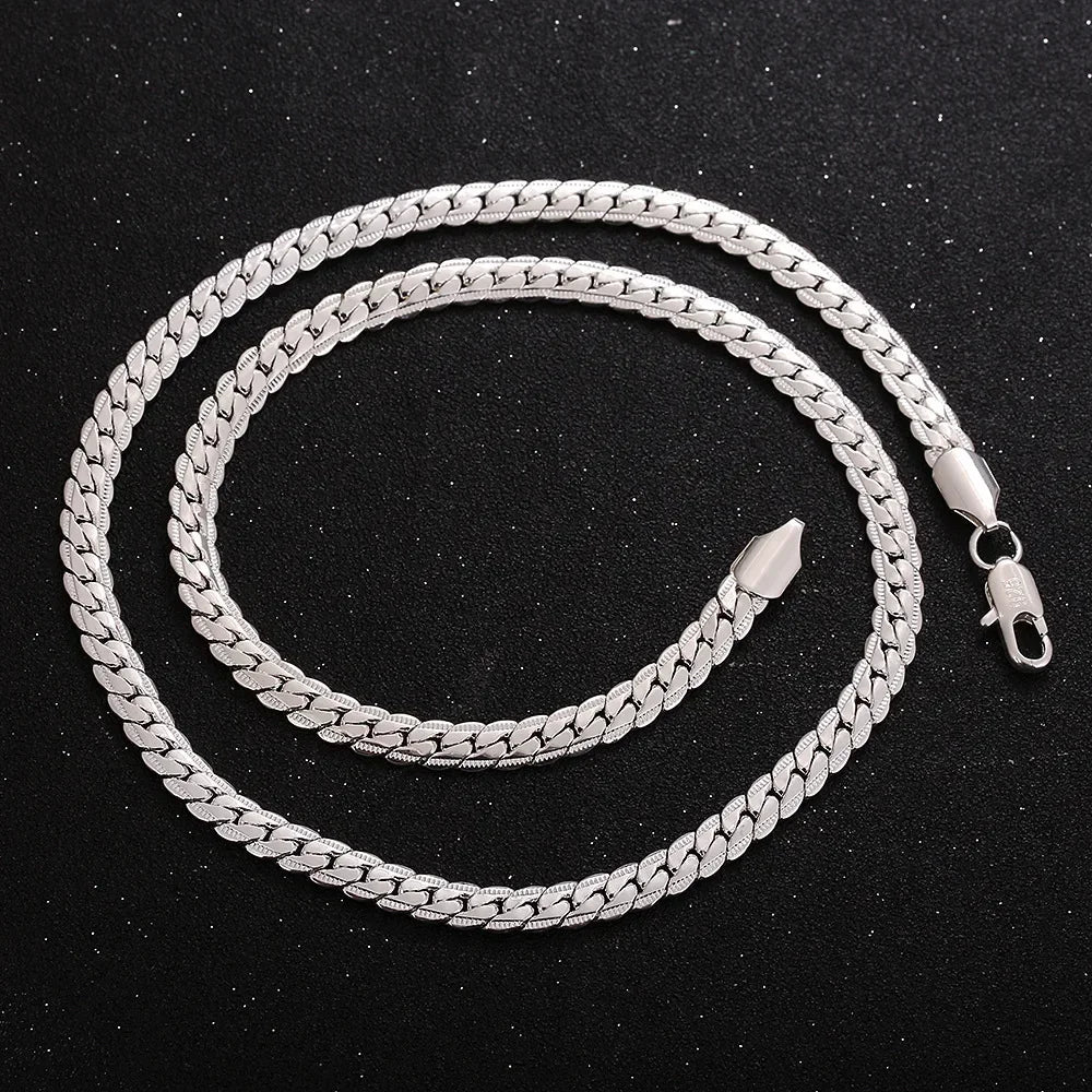 6mm Fish Scale Necklace for Women and Men