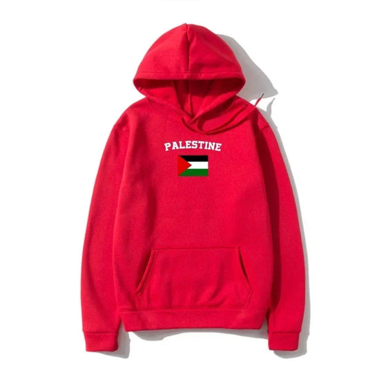 New Loose Hip Hop Sweatshirt Palestinian Flag Sweatshirt Retro Fall/winter  Palestine Couple Hoodies