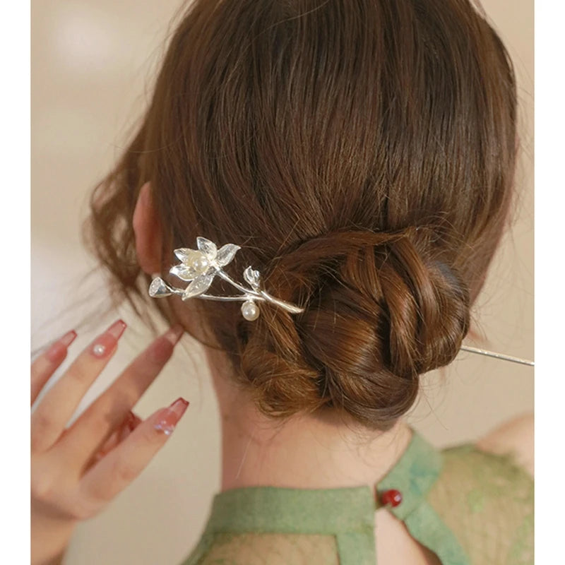 Retro Chinese Style Tassel Hair Clip for Women