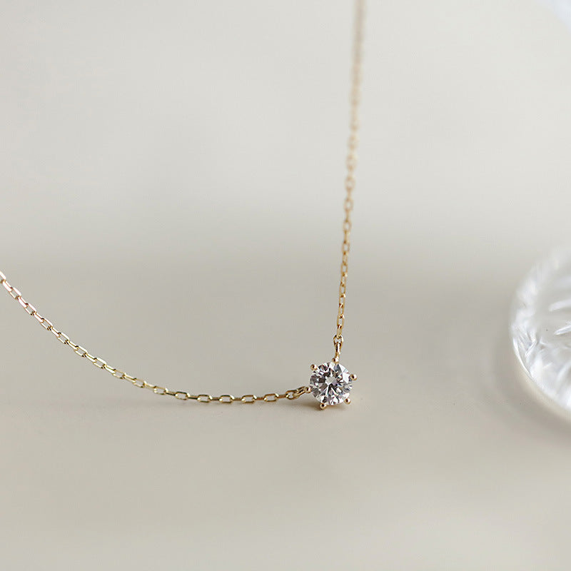 white zircon necklace