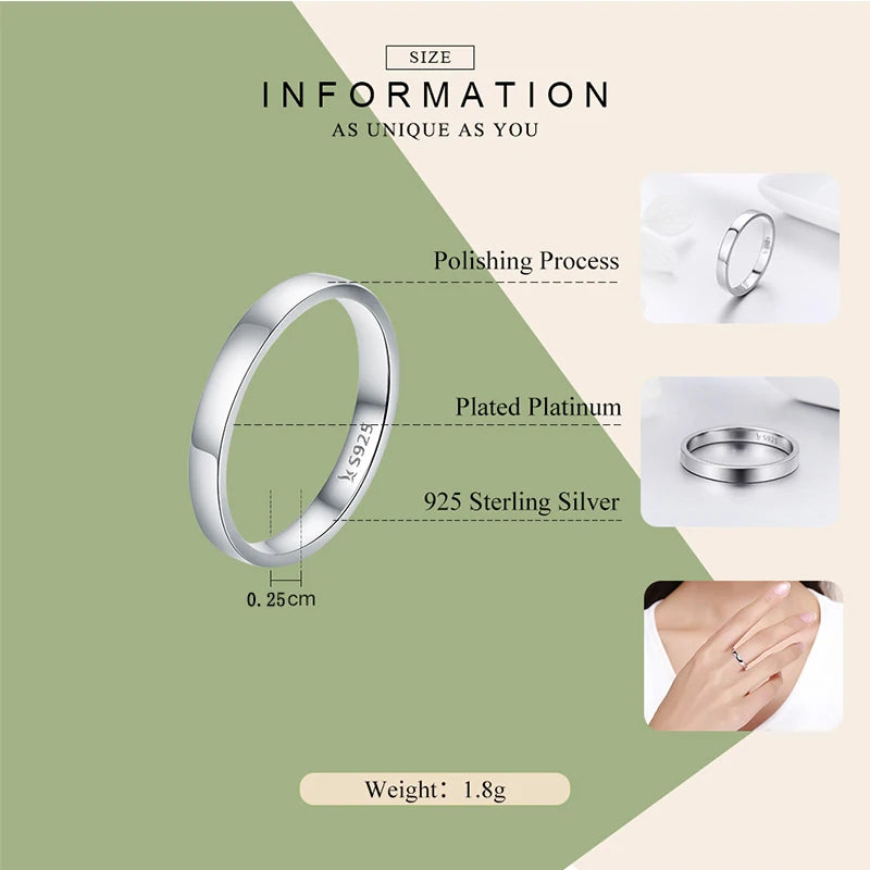 Wedding Ring Classic Round Finger Ring Women Wedding