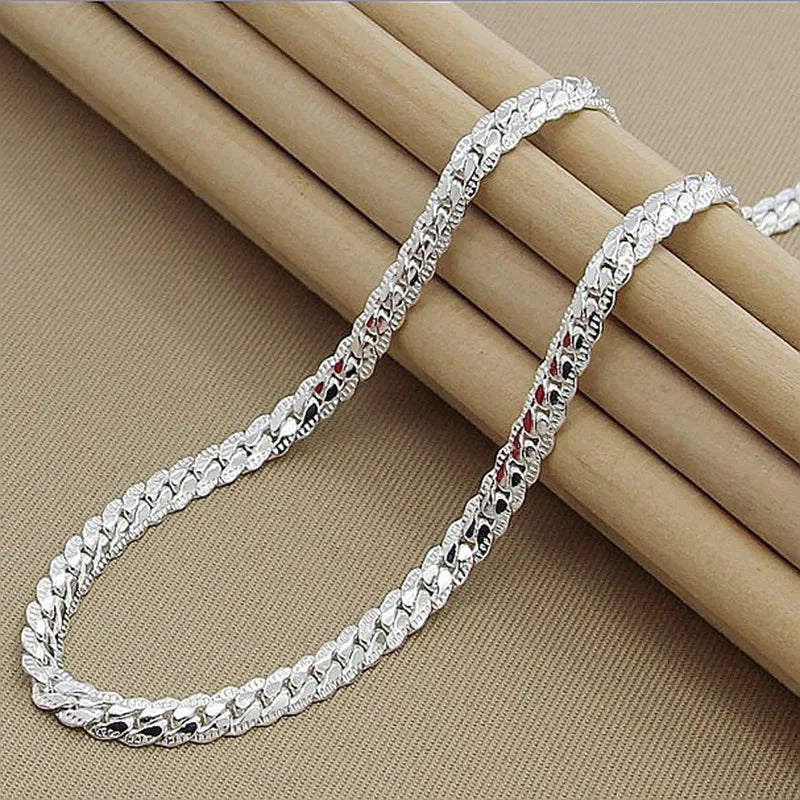 925 Sterling Silver Noble Luxury Necklace Chain 20-60mm