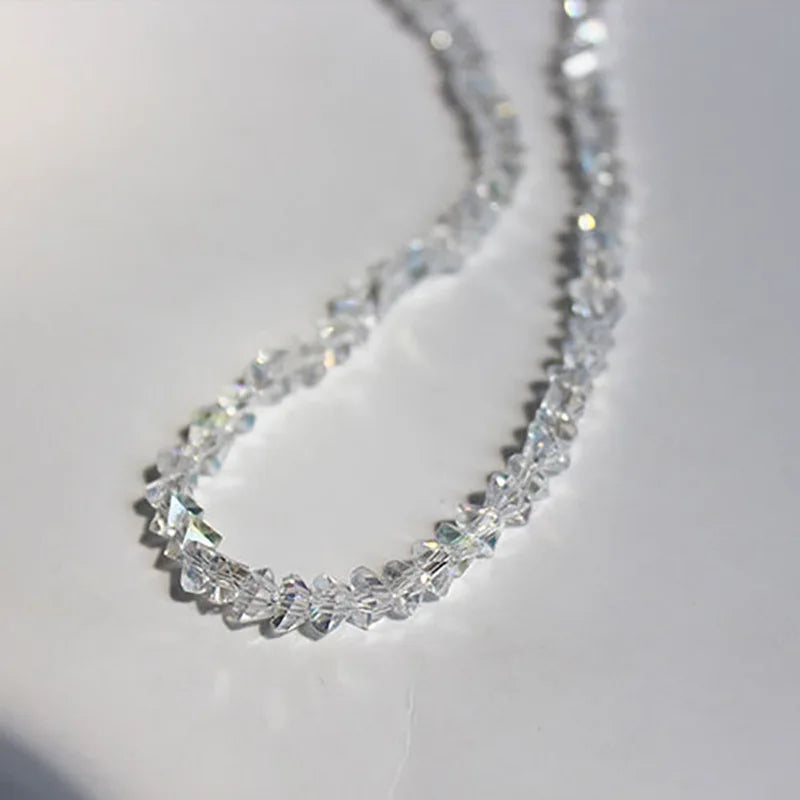 white crystal necklace