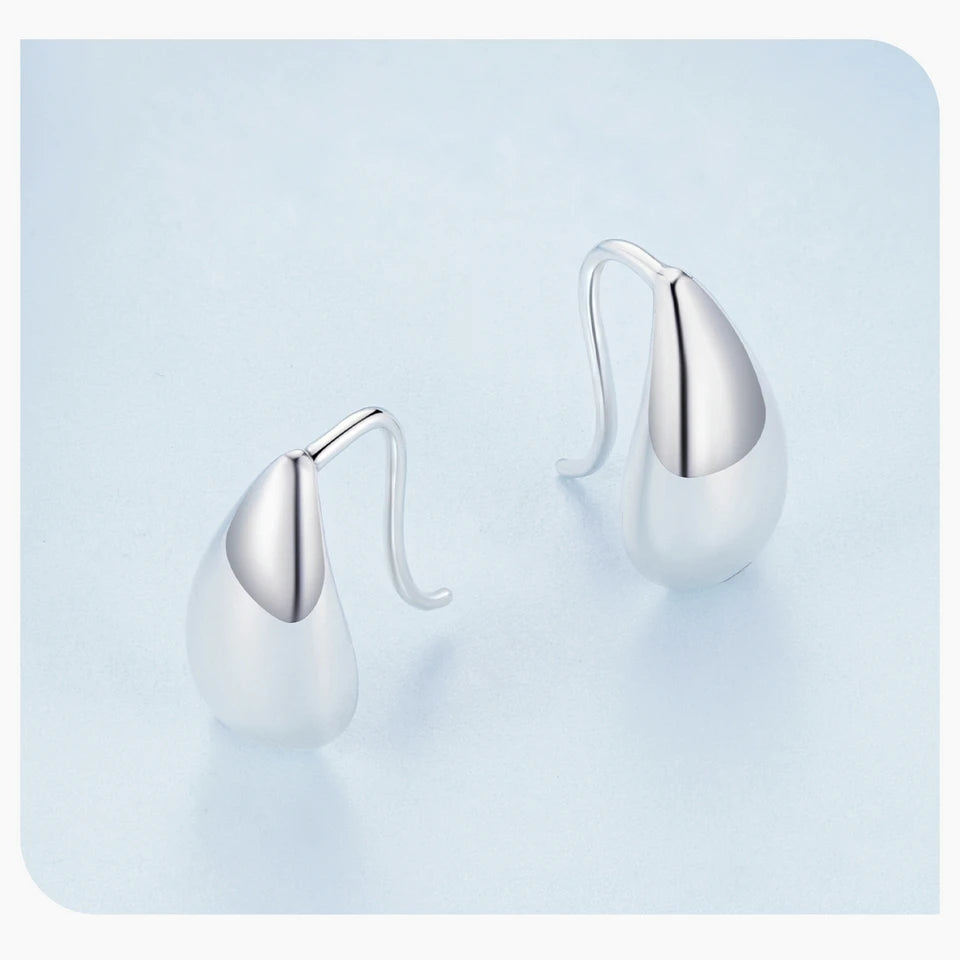 925 Sterling Silver Water Drop Earrings