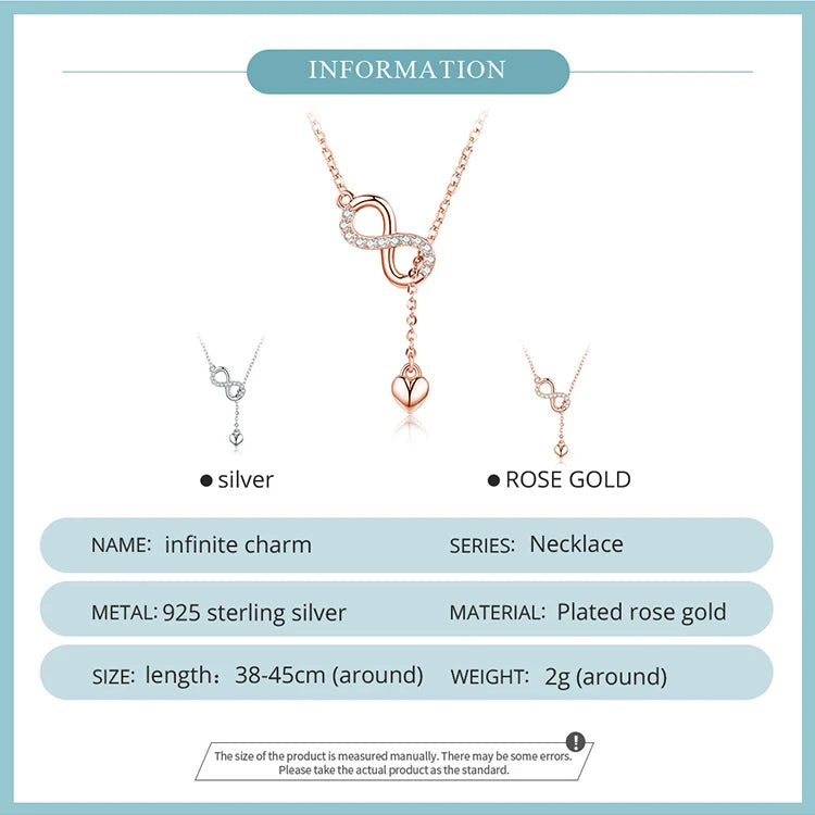 Silver Infinity Love Necklaces and Eternal Love Necklace