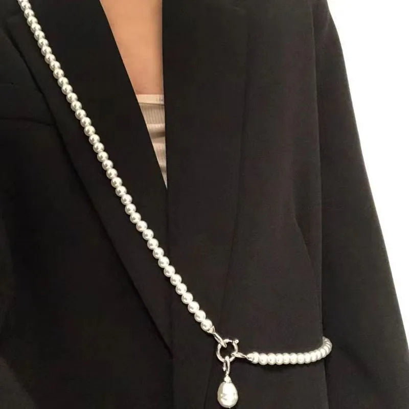 Statement Pearls Long Necklace For Women