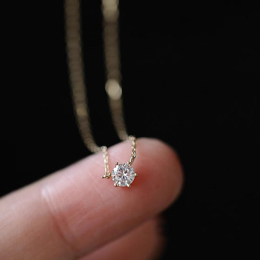 white zircon necklace