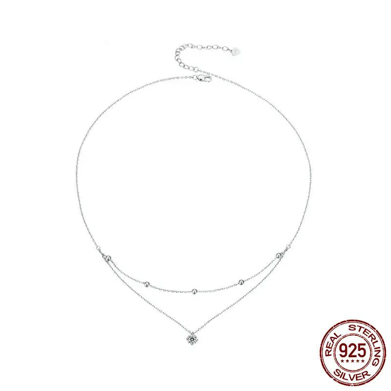 Sara's Multilayer Moissanite Necklace